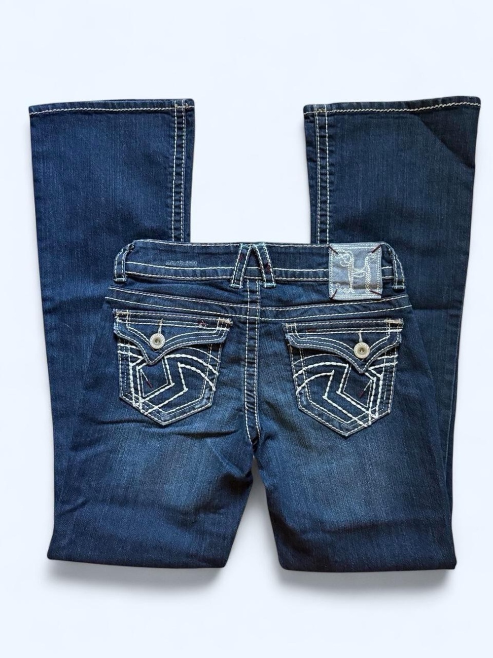 Vintage Y2K 2000s Low Rise Bootcut Dark Wash Denim Jeans Hydraulic
